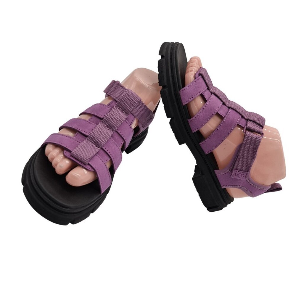 UGG womens  Sandals Size 6 Ashton Multistrap Pink Fuchsia Comfort Summer (41)